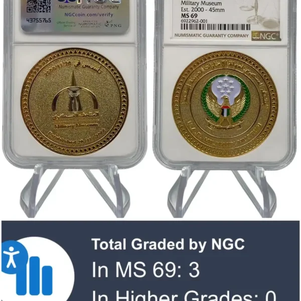 ميدالية المتحف العسكري لدولة الامارات العربية المتحدة تأسس في 20/11/2000